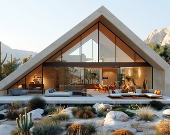 48.Home design inspiration(**No plan**)1 front view image (JPG) and 1 front view animation (MP4) Download for more design inspiration.