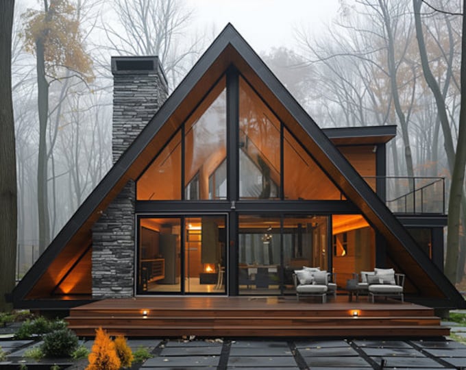 9. Home design inspiration(**No plan**)1 front view image (JPG) and 1 front view animation (MP4) Download for more design inspiration.