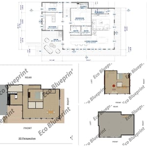 2-story House Plan With Basement & Attic: 2 Bed, 3 Bath (PDF Plan No ...