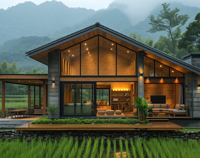 181.Home design inspiration(**No plan**)1 front view image (JPG) and 1 front view animation (MP4) Download for more design inspiration.