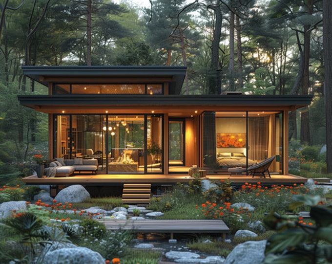 175. Home design inspiration(**No plan**)1 front view image (JPG) and 1 front view animation (MP4) Download for more design inspiration.