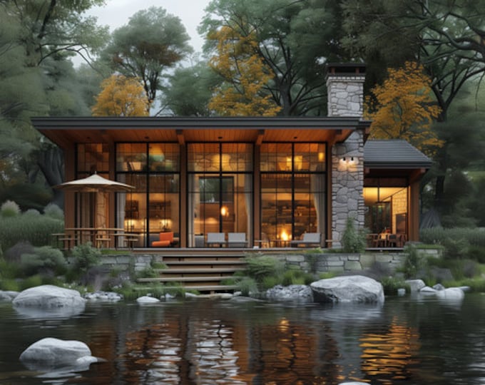 210.Home design inspiration(**No plan**)1 front view image (JPG) and 1 front view animation (MP4) Download for more design inspiration.