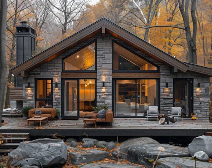 177.Home design inspiration(**No plan**)1 front view image (JPG) and 1 front view animation (MP4) Download for more design inspiration.