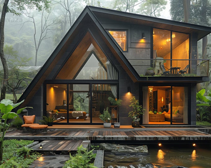12.Home design inspiration(**No plan**)1 front view image (JPG) and 1 front view animation (MP4) Download for more design inspiration.