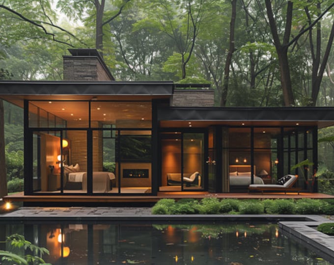 220.Home design inspiration(**No plan**)1 front view image (JPG) and 1 front view animation (MP4) Download for more design inspiration.