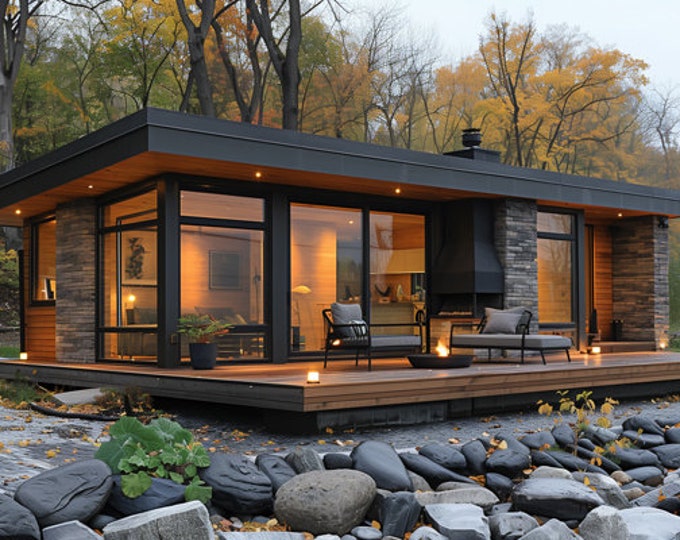 135.Home design inspiration(**No plan**)1 front view image (JPG) and 1 front view animation (MP4) Download for more design inspiration.