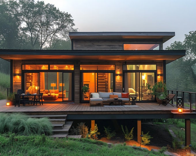 147. Home design inspiration(**No plan**)1 front view image (JPG) and 1 front view animation (MP4) Download for more design inspiration.