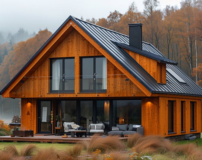 73.Home design inspiration(**No plan**)1 front view image (JPG) and 1 front view animation (MP4) Download for more design inspiration.