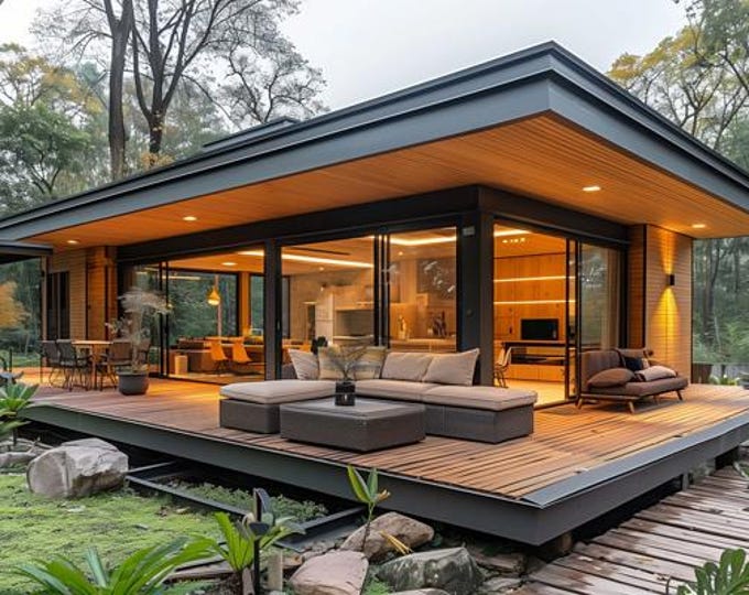 133. Home design inspiration(**No plan**)1 front view image (JPG) and 1 front view animation (MP4) Download for more design inspiration.