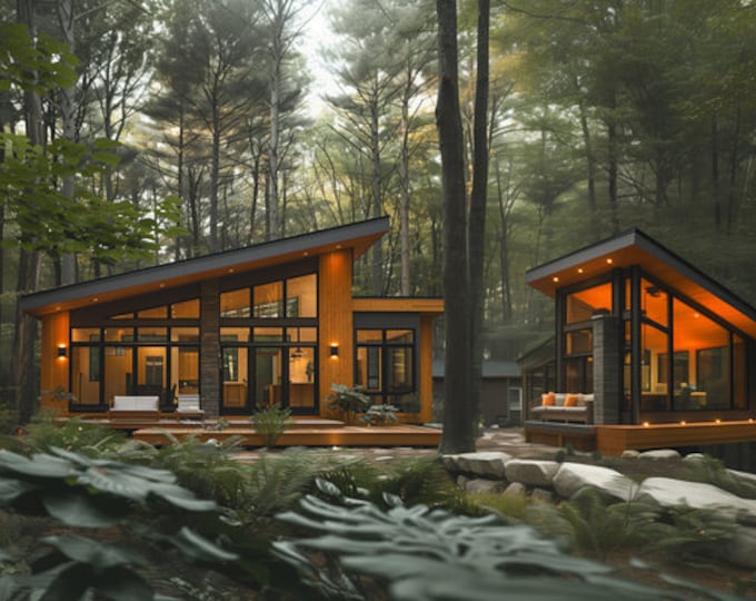 197.Home design inspiration(**No plan**)1 front view image (JPG) and 1 front view animation (MP4) Download for more design inspiration.