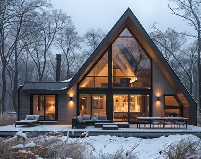 4.Home design inspiration(**No plan**)1 front view image (JPG) and 1 front view animation (MP4) Download for more design inspiration.