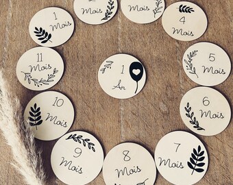 Cartes étapes en bois