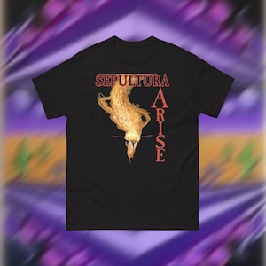 Sepultura Arise Death Metal Short Sleeve Shirt Morbid Angel Bolt Thrower Carcass Deicide