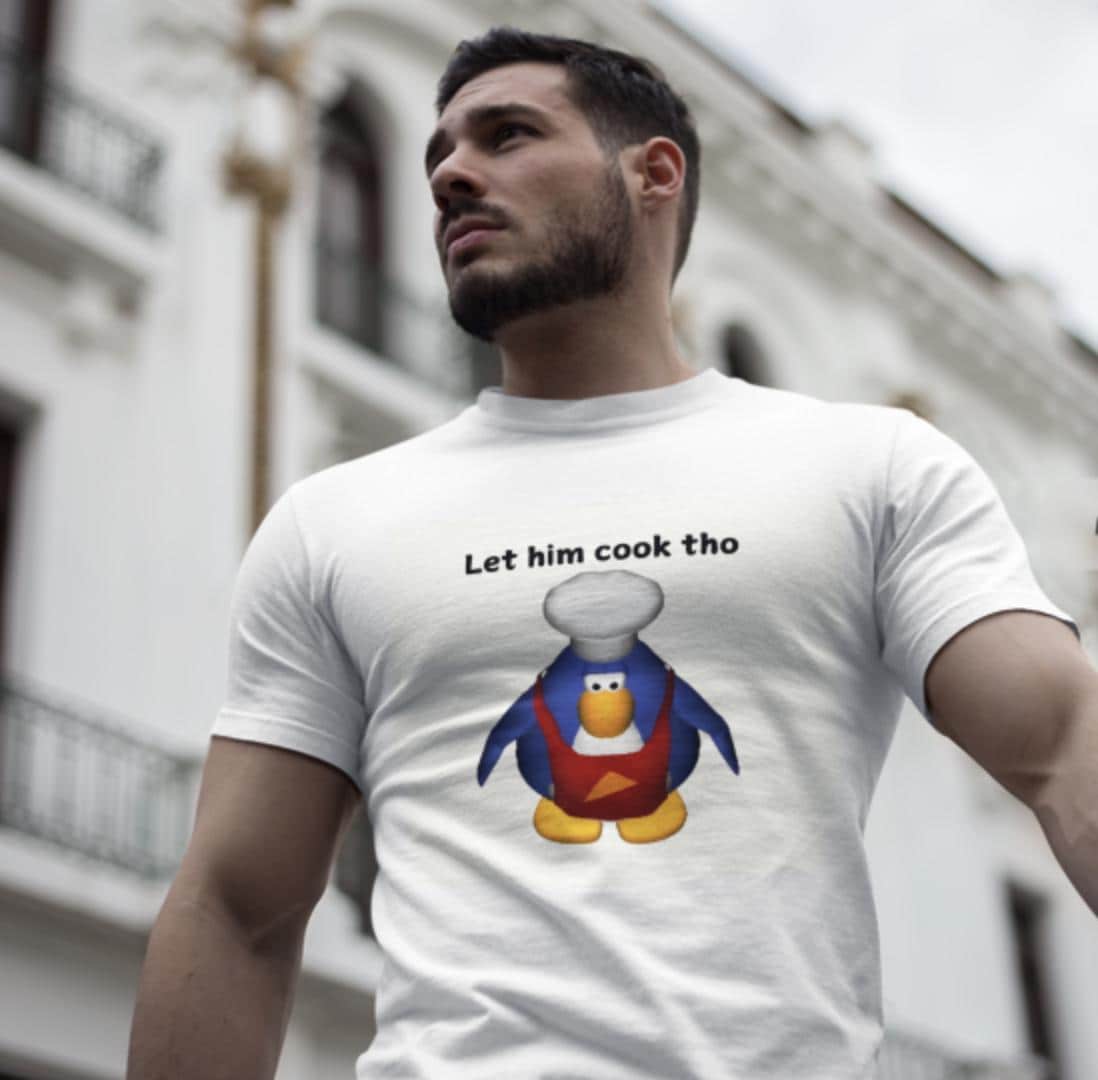 Club Penguin Chef Tee - Funny Nostalgia Gift - Etsy
