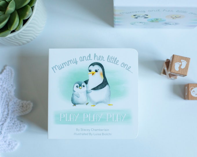 Mummy and her little one... Play Play Play. Baby Board Book. Baby gift/Newborn/Baby shower/Birthday/Christening/Christmas/Gift