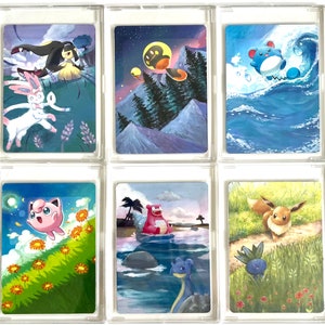 cartas de pokémon pintadas