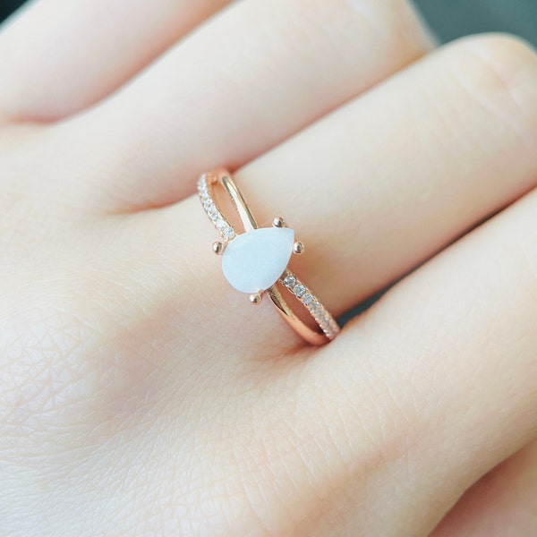 Cadeau de bijoux pour lait maternel, bague en or rose en forme de larme, kit de bricolage, cadeau pour l'allaitement, étape importante, amour de soi, femme, fête des mères, anniversaire,