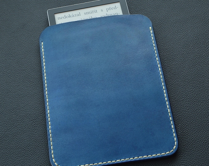 Hand Stitched Leather E-Reader Case for Kindle, Kobo, Pocketbook (Up to 10")