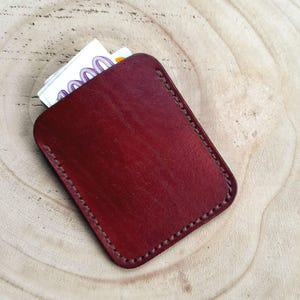 Leren kaarthouder/leren portemonnee/leren portemonnee/gratis personalisatie/kerstcadeau/cadeau voor hem/cadeau voor haar