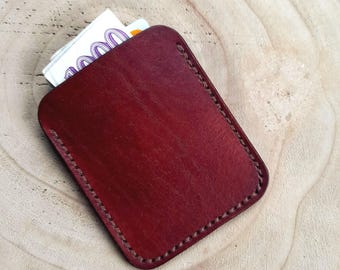 Porta-cartões em couro/Carteira em couro/Bolsa em couro/Personalização gratuita/Presente de Natal/Presente para ele/Presente para ela