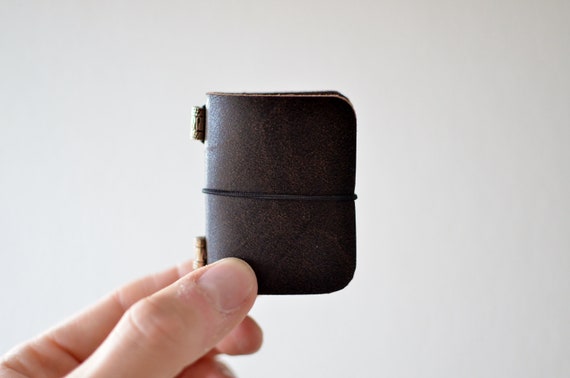 Tiny Travelers Leather Journal, Mini Leather TN, Mini Midori style Leather diary, Mini journal, Mini Gifts