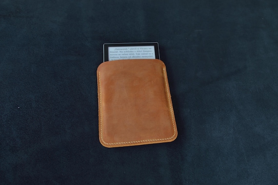 E-reader or tablet leather case/Any Size Up To 10"/Optional Colour of Thread/for Pocketbook/Kobo/Kindle/ Free Personalization/Christmas Gift
