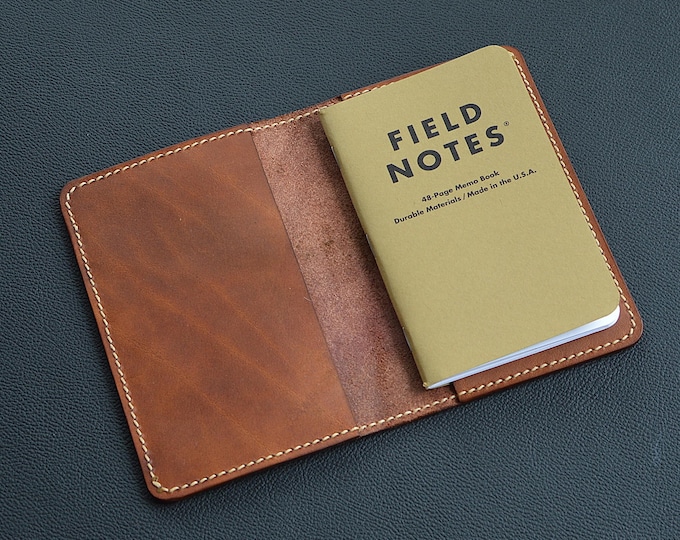 Handstitched Leather Journal Cover/A5/A6/B6/Pocket size/Durable and stylish, elevate your note-taking  with this refillable companion.