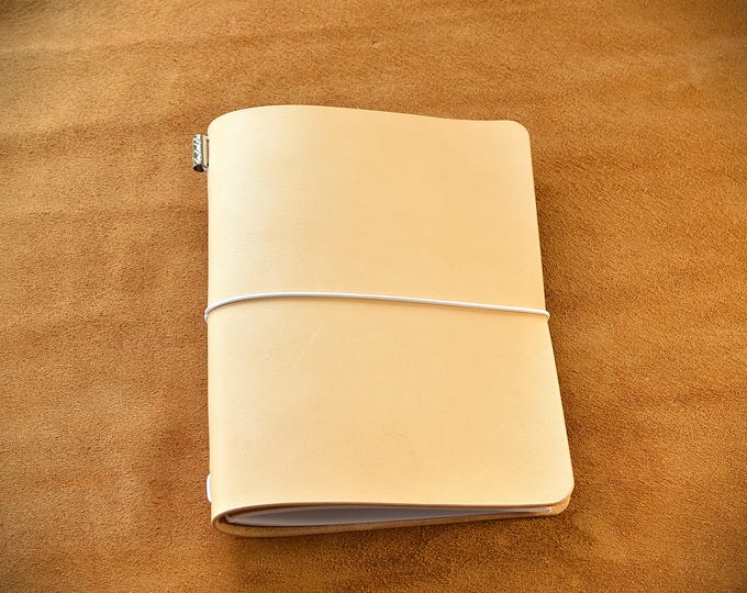Handmade Leather Traveler's Notebook Cover: Refillable, All Sizes