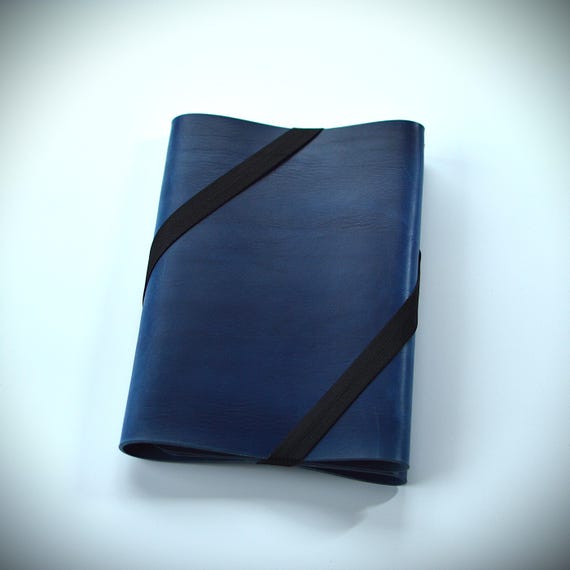 Blue Leather Everbook Organizer in many common sizes/Organize simply your documents/best alternative to traditional planners