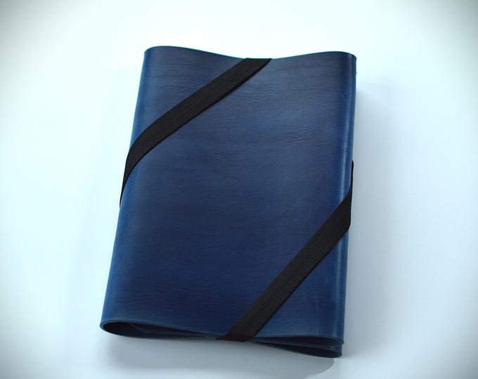Blue Leather Everbook Organizer in many common sizes/Organize simply your documents/best alternative to traditional planners