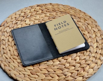 Journal Leather Cover/Field Notes/Tally book/Passport size/Moleskine S/Refillable cover/Gift for him/Gift for her/Birthday gift