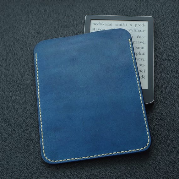 E-reader or tablet leather case/Any Size Up To 10"/Optional Colour of Thread/for Pocketbook/Kobo/Kindle/ Free Personalization/Christmas Gift