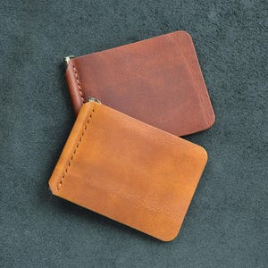 Geldklammer Brieftasche, Kostenlose Personalisierung, Leder Geldbörse für Männer, Leder Geldschein Clip, Leder Geldbörse, Weihnachtsgeschenk, Geburtstagsgeschenk