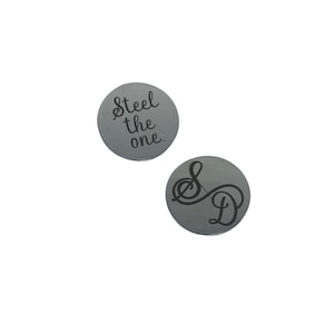 Steel Anniversary Coin couple pocket token coin challenge coin metal steel anniversary gift 7 years 11 years Lucky coin token love gift