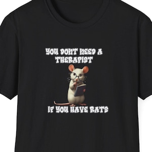 Heartwarming Rat Lover Tee - Ideal Christmas or Birthday Present - Cute Rat Shirt for the Family