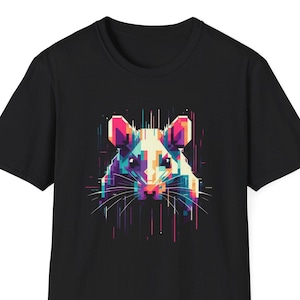 Pretty RAT/ Mouse T-Shirt – Perfect Gift for Rat-Loving Mum, Dad, Daughter, Son & Friends – Christmas/Birthday Tee