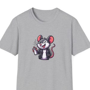 Cheeky Graffiti RatTee, wear this quirky ratty tshirt and have a little fun -  a special gift for any Rat Fan