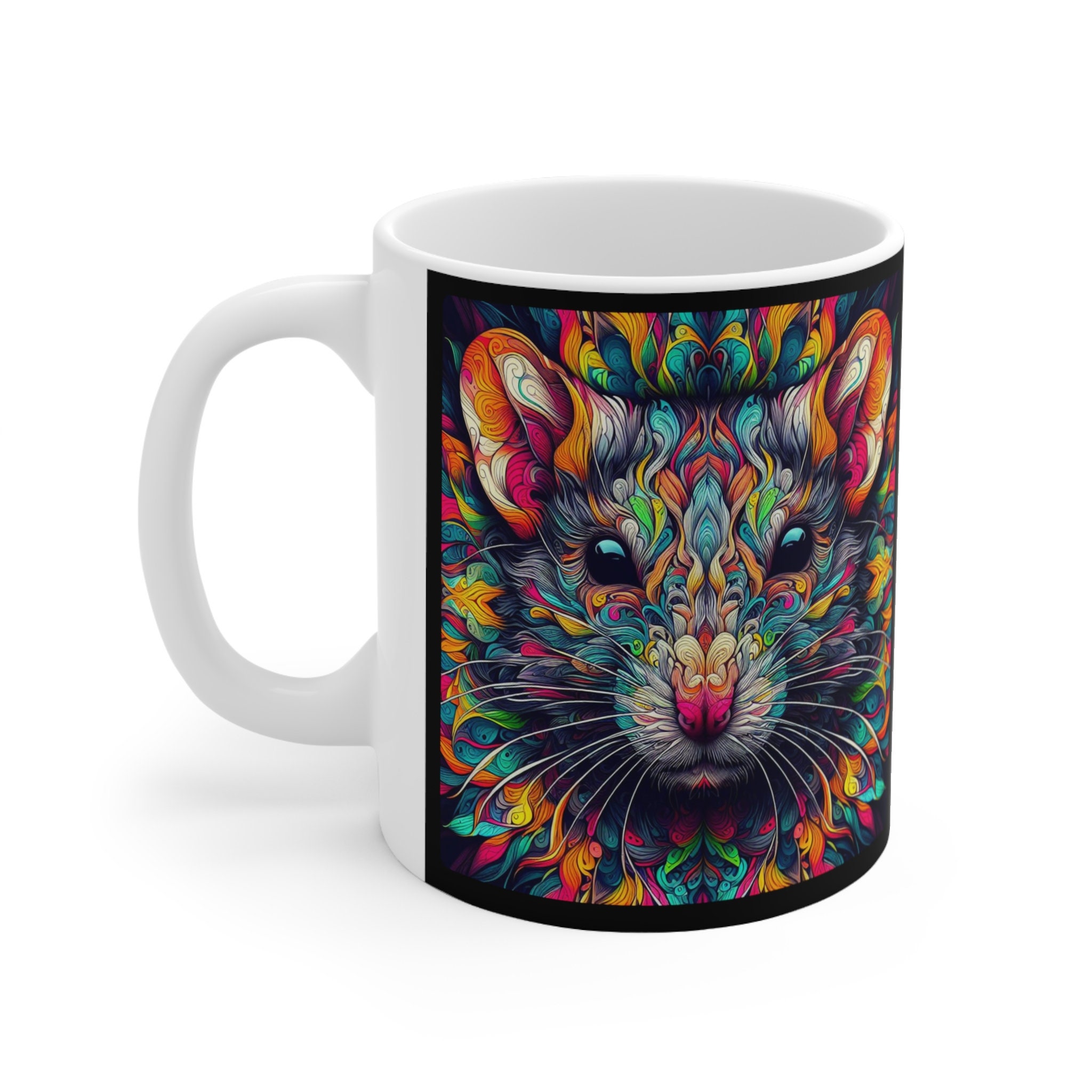 Gift For Rat Owners Rat Lover Mug - 11oz Ceramic Novelty Coffee Cup 