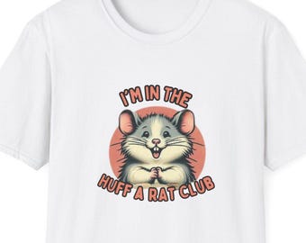 Bonita camiseta con estampado de roedores para fanáticos de las ratas y ratones, camiseta unisex de estilo suave