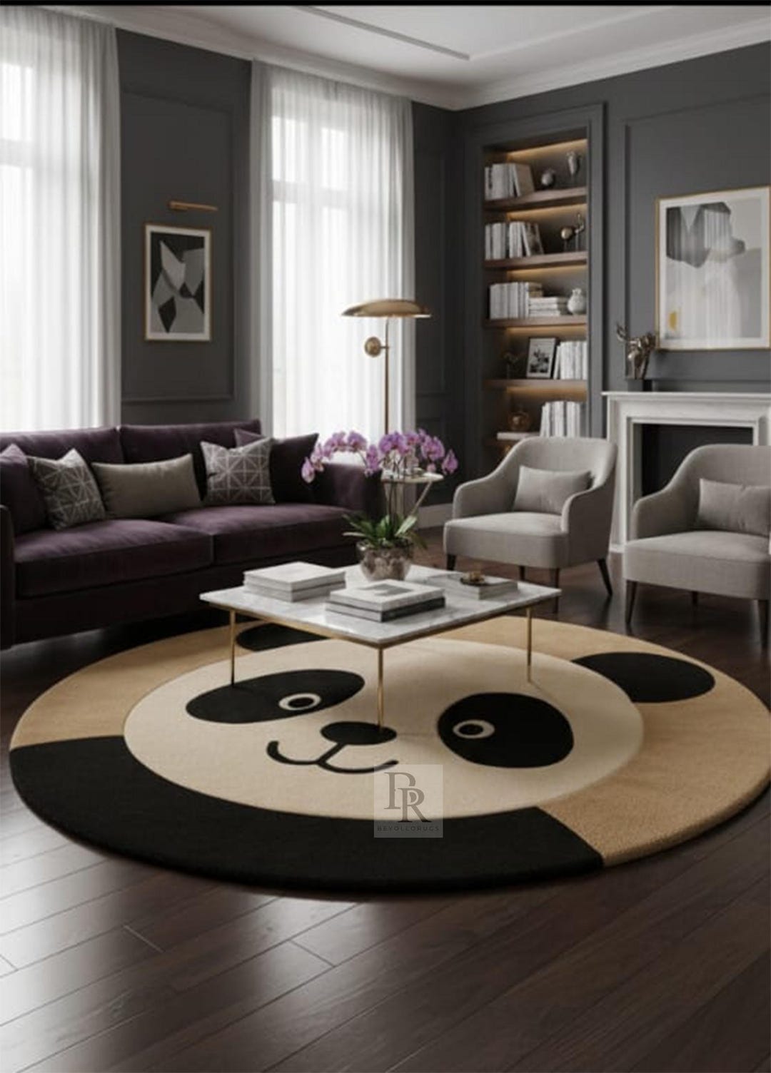 Real Panda Rug Handmade Panda Bear Wool Rug | Nursery Animal Carpet - Etsy