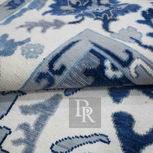 Oushak style Hand Knotted Rug 4x6, 5x8, 6x9, 8x10, 9x12, 10x14 ft Contemporary Handmade Rugs for Living Room Antique Style Contemporary rug