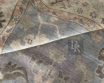Feded Grey Oushak Stil Handgeknüpfter Teppich 4x6, 5x8, 6x9, 8x10, 9x12, 10 x 14 ft Handgefertigte Teppiche für Wohnzimmer - Antiker Zeitgenössischer Teppich