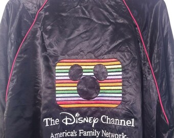 Disney Channel Employee Satin Jacket Rare Vintage Cast Member 90s
