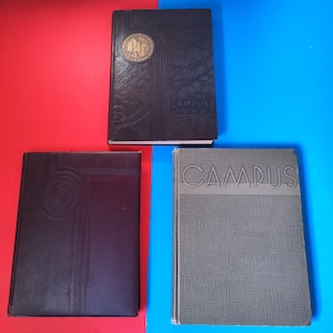 Lot of 3 1946-1948 Pasadena Junior College Yearbooks los angeles CA rose bowl