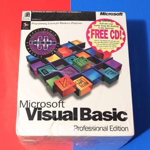 Microsoft Visual Basic 4.0 vb 4 Professional Pro Edition Windows PC SEALED NEW