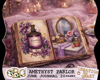 Amethyst Parlor – Shabby Chic Junk Journal Kit