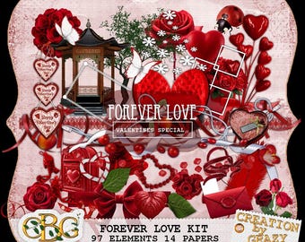 Zestaw do scrapbookingu Forever Love od Grazy