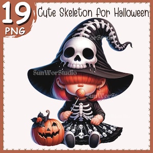 Spooky Season Png, Cute Halloween Png, Halloween Png, Skeleton Sublimation Design, Skeleton Png, Skeleton girl, Junk Journal, Scrapbooking