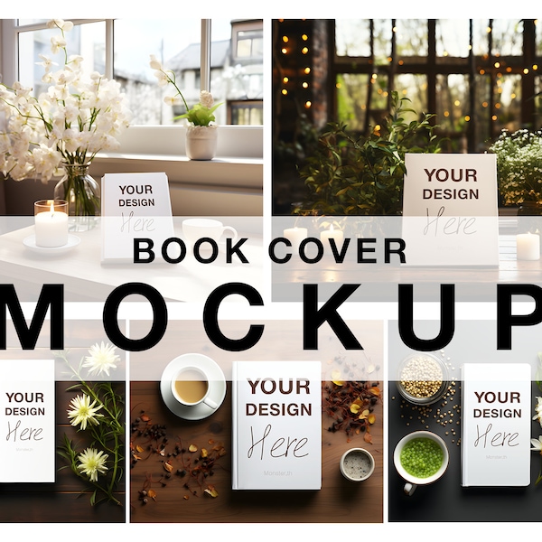 Book Cover Mockup, Cover Mockup, Book Mockup, Magazine Mockup, Front Cover Mockup, Journal Mockup, White Book cover Mockup,KDP Cover mockup