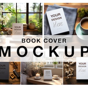 Book Cover Mockup, Cover Mockup, Book Mockup, Magazine Mockup, Front Cover Mockup, Journal Mockup, White Book cover Mockup